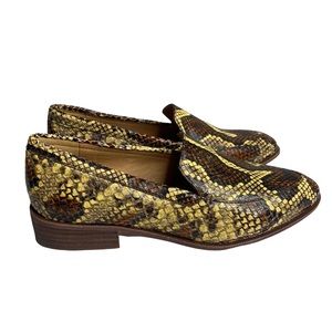 Madewell Frances Loafer in Snake Embossed Leather